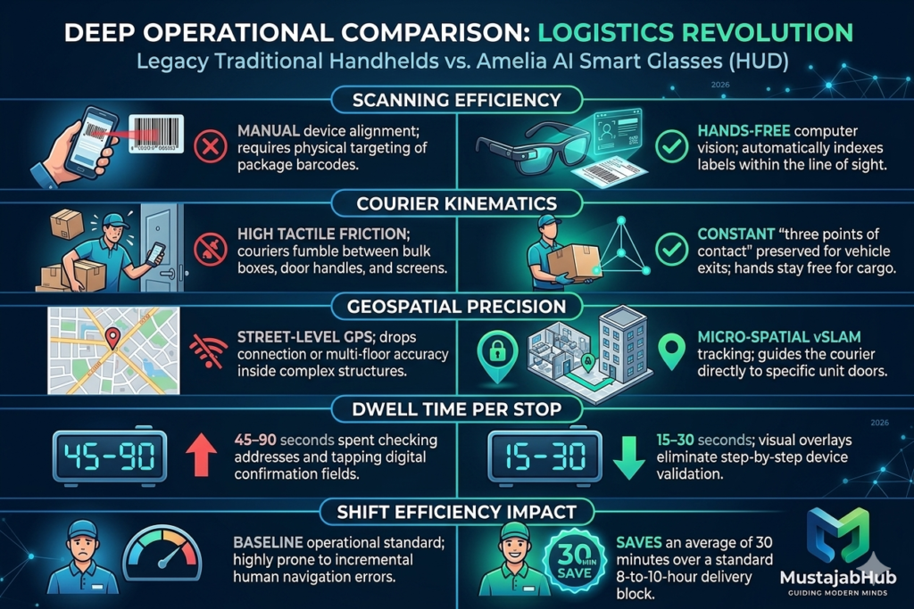 Amazon’s "Amelia" AI Smart Glasses: The Secret Weapon for Faster Ecommerce & FBA Growth https://mustajabhub.com/amazons-ai-smart-glasses-a-game-changer-for-all-...
Inside Amazon Amelia AI Smart Glasses:$20B Last-Mile Problem
Discover how Amazon Amelia AI Smart Glasses automate last-mile delivery, cut transit errors, and accelerate shipping speeds for e-commerce sellers.