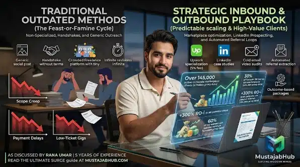 Finding Freelance Clients: 10 Real Ways to Get Clients Fast
Struggling with finding freelance clients? Here are 10 real, step-by-step ways to find clients online and offline_from Upwork,LinkedIn to cold email & referrals- https://mustajabhub.com/finding-freelance-clients-for-your-work/