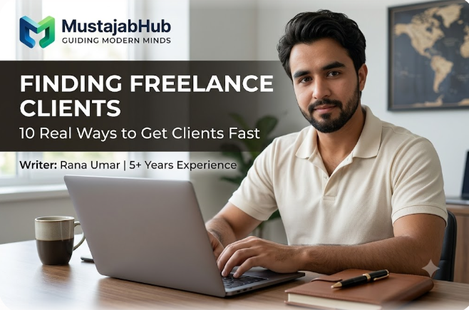 Finding Freelance Clients: 10 Real Ways to Get Clients Fast Struggling with finding freelance clients? Here are 10 real, step-by-step ways to find clients online and offline_from Upwork,LinkedIn to cold email & referrals- https://mustajabhub.com/finding-freelance-clients-for-your-work/