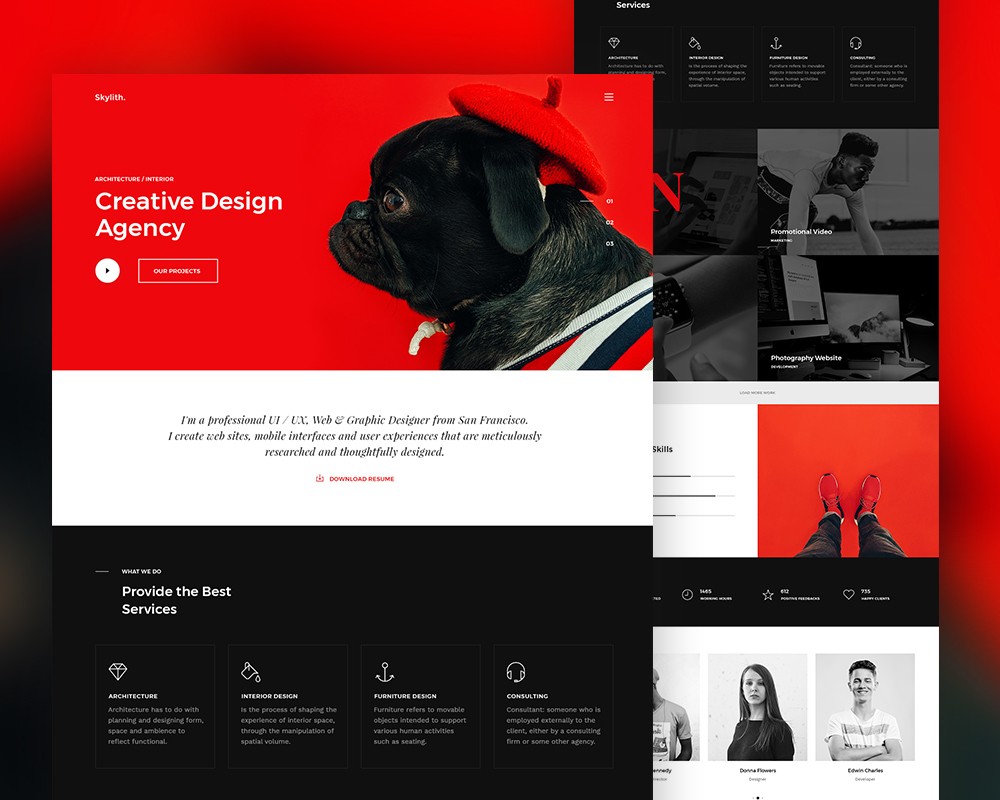 Graphic Design Creative-Design-Agency-Website-Template-Mustajabhub- product design