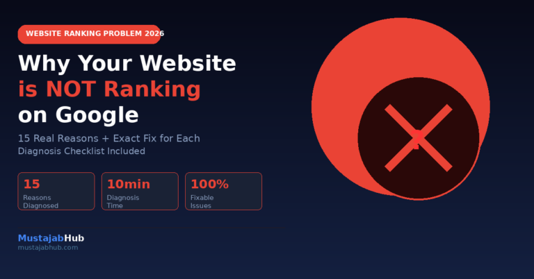 Why Your Website is Not Ranking on Google in 2026 — And How to Fix Every Reason Why website not ranking on Google how to fix 2026