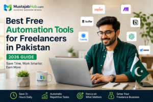 best free automation tools for freelancers Pakistan - time-saving tools for freelancers Pakistan 2026, Zapier free plan Pakistan, automation tools small business Pakistan, how to automate freelance work, free workflow automation Pakistan, best productivity tools Pakistani freelancers, Make.com free Pakistan, free tools for Fiverr sellers Pakistan, Notion for freelancers Pakistan, Buffer free plan Pakistan Permalink: /best-free-automation-tools-freelancers-pakistan-2026/
