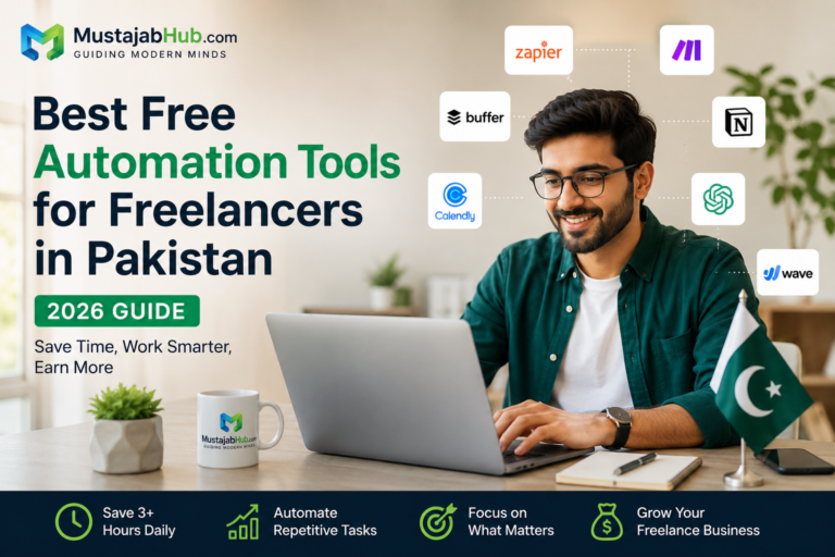 Best Free Automation Tools for Pakistani Freelancers and Small Businesses (2026 Guide) best free automation tools for freelancers Pakistan - time-saving tools for freelancers Pakistan 2026, Zapier free plan Pakistan, automation tools small business Pakistan, how to automate freelance work, free workflow automation Pakistan, best productivity tools Pakistani freelancers, Make.com free Pakistan, free tools for Fiverr sellers Pakistan, Notion for freelancers Pakistan, Buffer free plan Pakistan Permalink: /best-free-automation-tools-freelancers-pakistan-2026/
