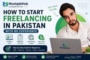 How to Start Freelancing in Pakistan With No Experience (2026 Complete Guide), Start freelancing in Pakistan with zero experience: pick a skill, build a portfolio, get clients on Fiverr/Upwork, receive USD, and handle PSEB tax (2026).,To start freelancing in Pakistan with no experience, choose one beginner-friendly skill, build 3 portfolio samples in 7–14 days, create a strong Fiverr/Upwork + LinkedIn profile, then apply daily until you land your first paid client.. Fiverr, Upwork, LinkedIn, Payoneer, DigiSkills (Ignite/VU), SBP, PSEB (Tech Destination), FBR, Section 154A, Bank Alfalah Freelancer Digital Account (ESFCA), https://mustajabhub.com/how-to-start-freelancing-in-pakistan-with-no-experience/