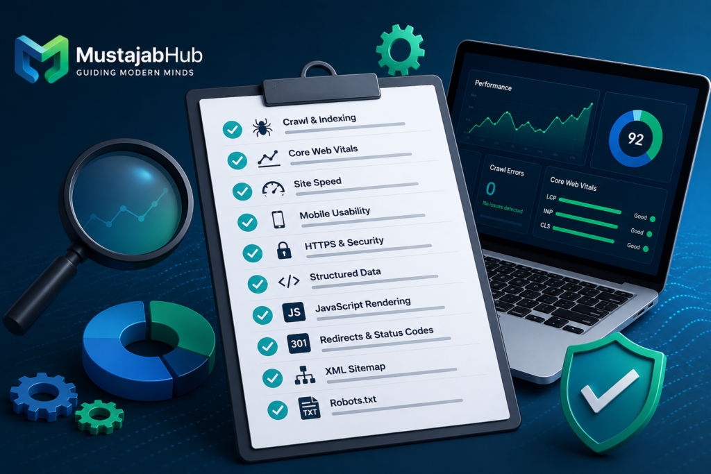 What is a technical SEO audit checklist- TECHNICAL SEO AUDIT CHECKLIST — MUSTAJABHUB