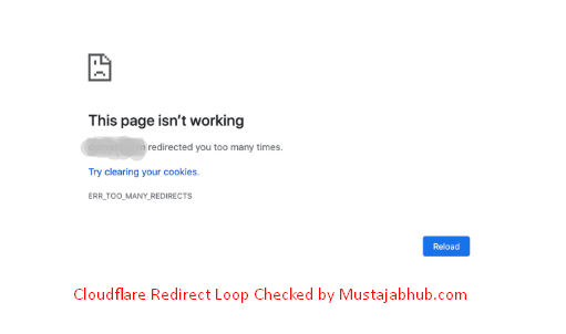 Cloudflare Redirect Loop Checked by Mustajabhub.com