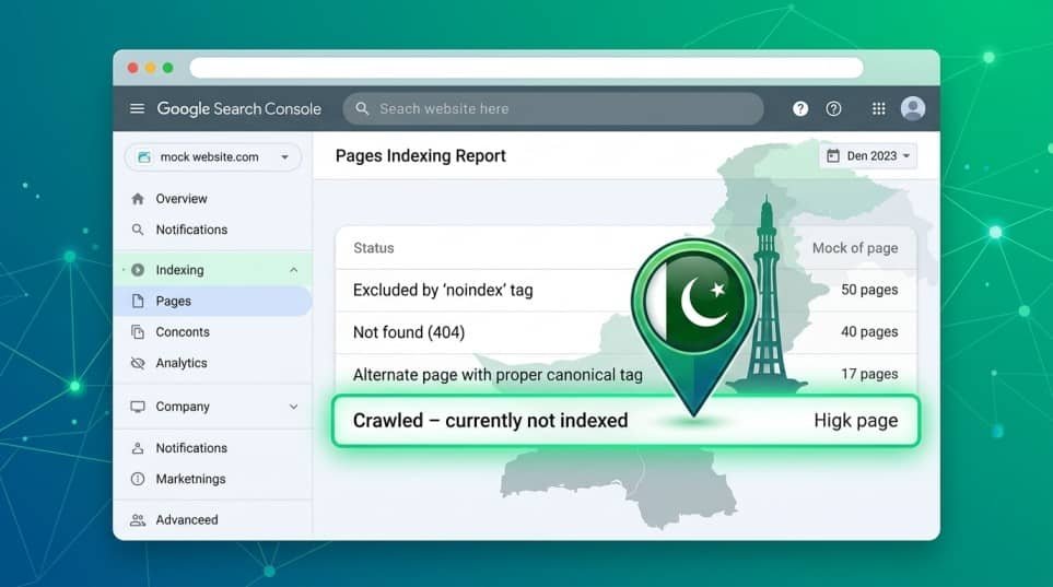 Crawled currently not indexed fix in Google Search Console (Pakistan)  by mustajabhub.com.