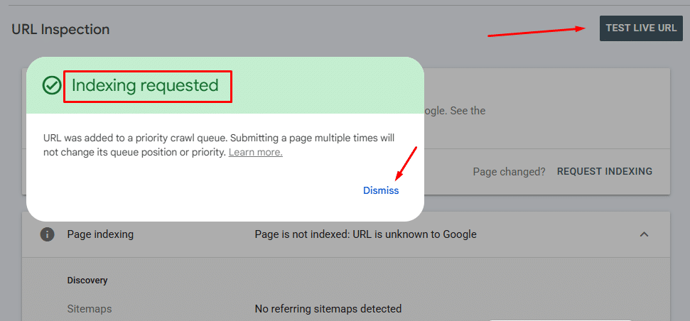 How to Fix “Crawled – Currently Not Indexed” in Google Search Console (Pakistan Guide fix index request screenshots) by mustajabhub.com.