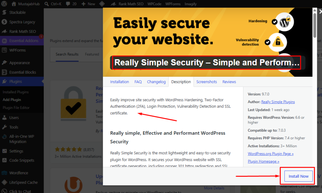 SSL Certificate for Pakistani Websites: Why It Matters and How to Install It Free Really Simple Security plugin settings by mustajabhub.com agency - SSL Certificate for Pakistani Websites: Why It Matters and How to Install It Free