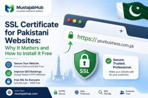 SSL Certificate for Pakistani Websites Why It Matters and How to Install It Free. https://mustajabhub.com/ssl-certificate-pakistan-website/ SSL Certificate for Pakistani Websites: Install It Free... Get an SSL certificate for your Pakistani website free with Let's Encrypt. See why it matters for Google rankings, and follow these simple install steps.