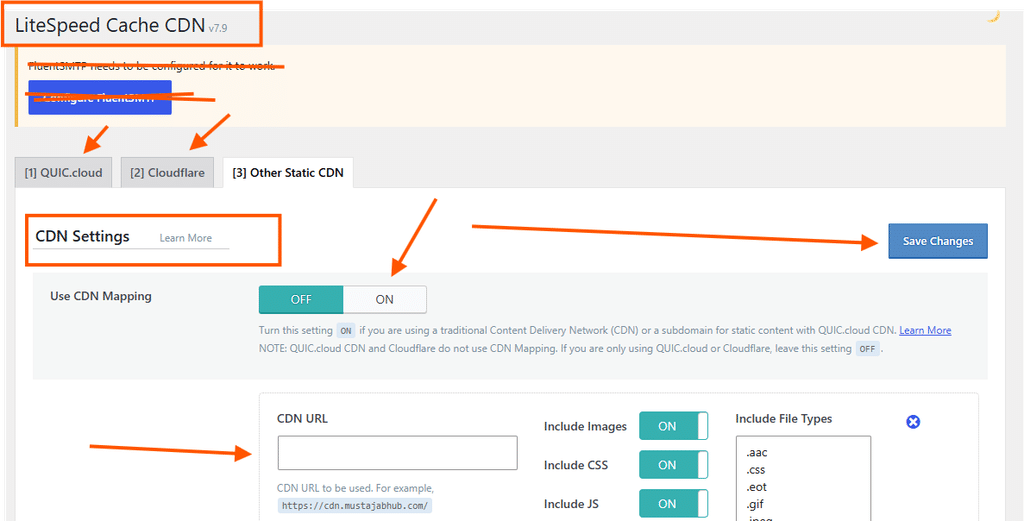 robots.txt for WordPress in 2026: How to Control Google, AI Crawlers and ChatGPT Search litespeed cdn setting dashboard preview by mustajabhub.com.
